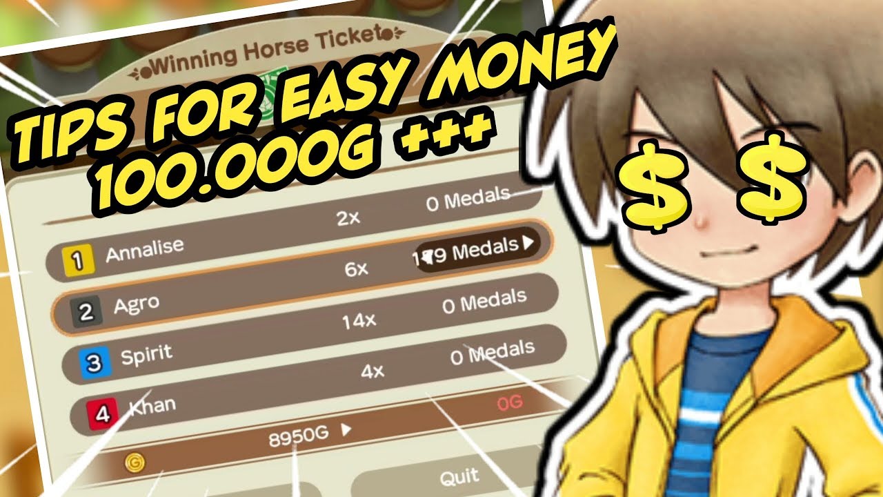 TIPS FOR EASY MONEY IN HORSE FESTIVAL - STORY OF SEASONS FRIENDS OF MINERAL TOWN