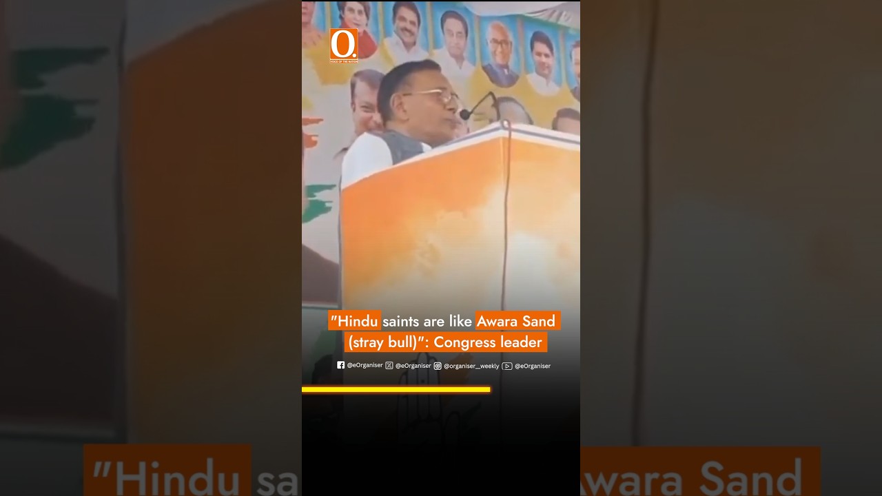 Another controversial statement by a Congress leader, says "Hindu saints are like Awara Sand"