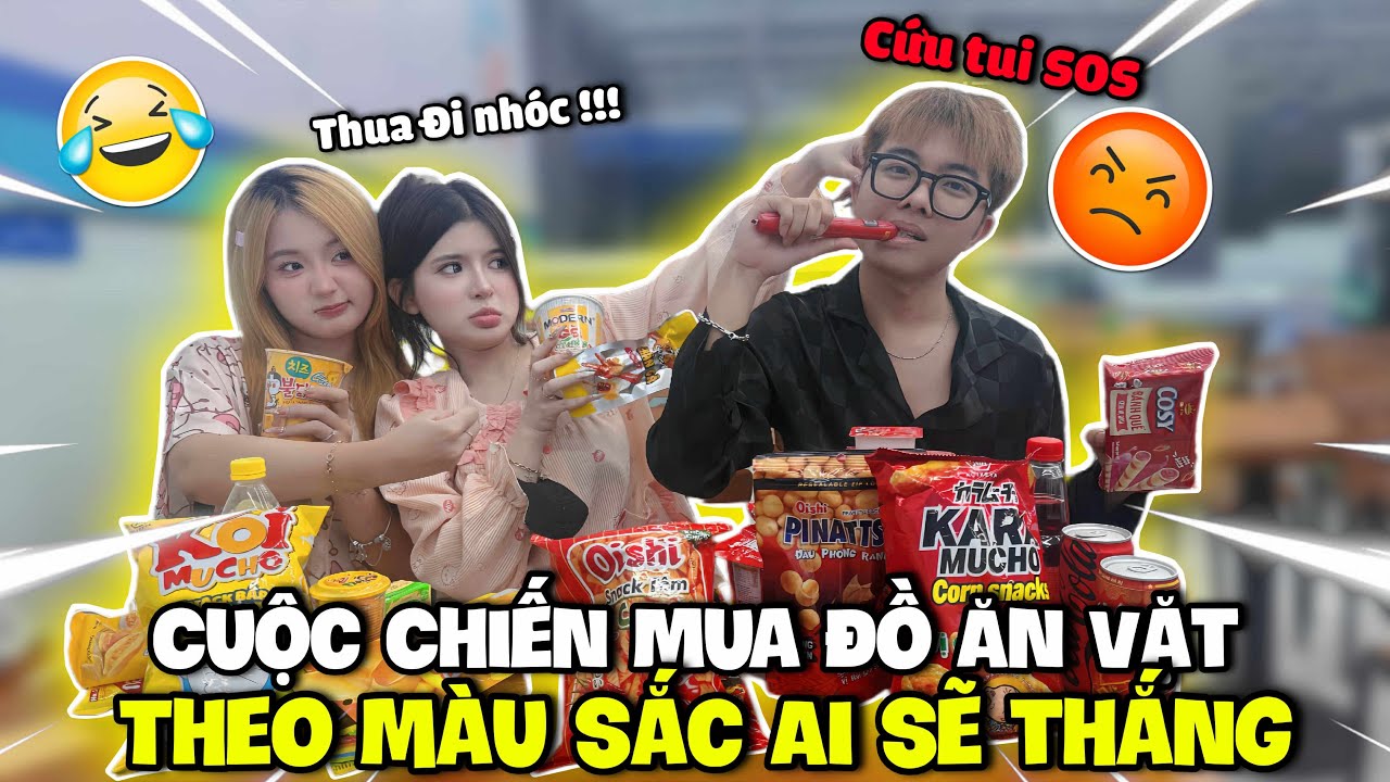 Cuộc Chiến mua đồ ăn theo màu sắc cùng Bình An Và Phước Lộc ai sẽ là người thắng cuộc ?