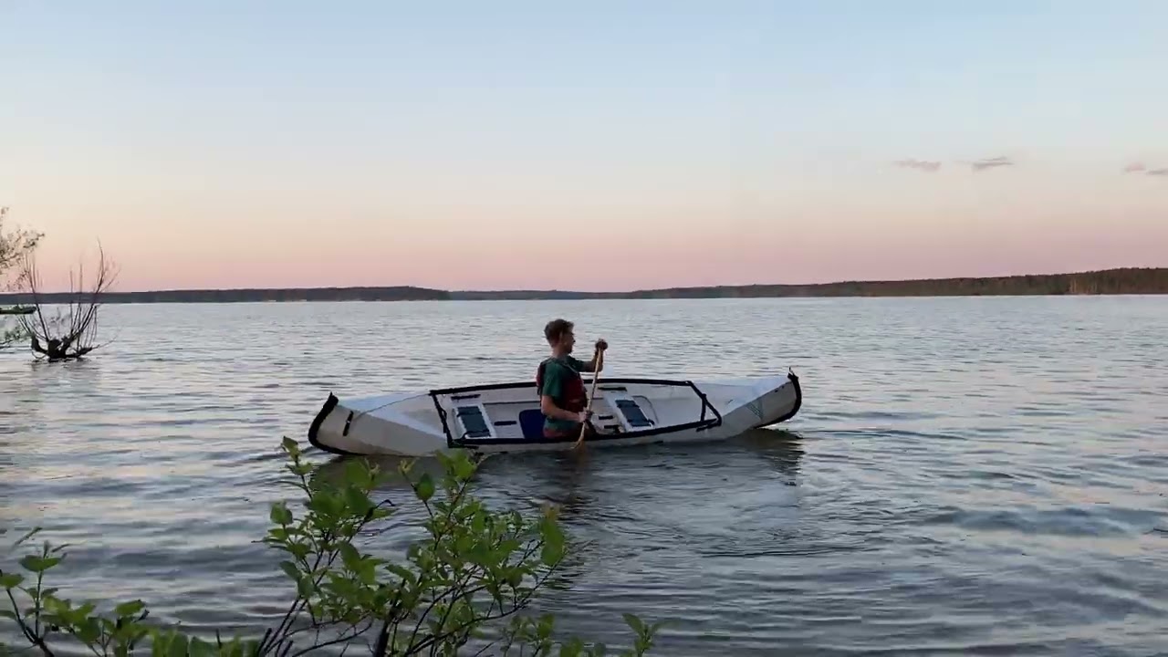 Folding portable canoe MyCanoe Duo First Trial