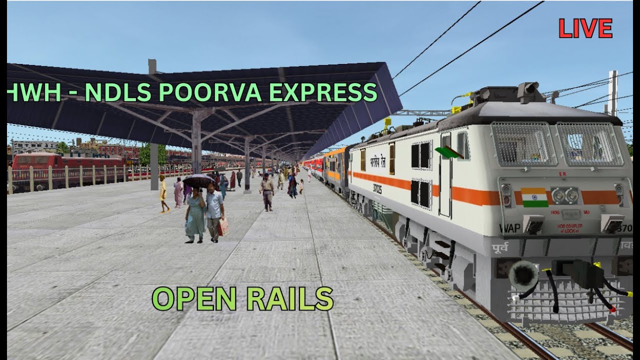 [LIVE] 12303 Poorva Express | Howrah to New Delhi | Open Rails | LHB Run (pt.1 HWH - ASANSOL)