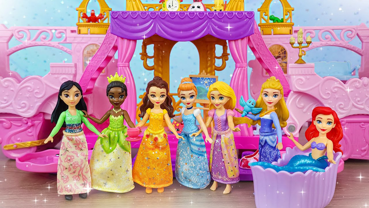 45 Minutes Satisfying with Unboxing Disney Princess Castle Playset, Frozen Elsa Toys Review ASMR