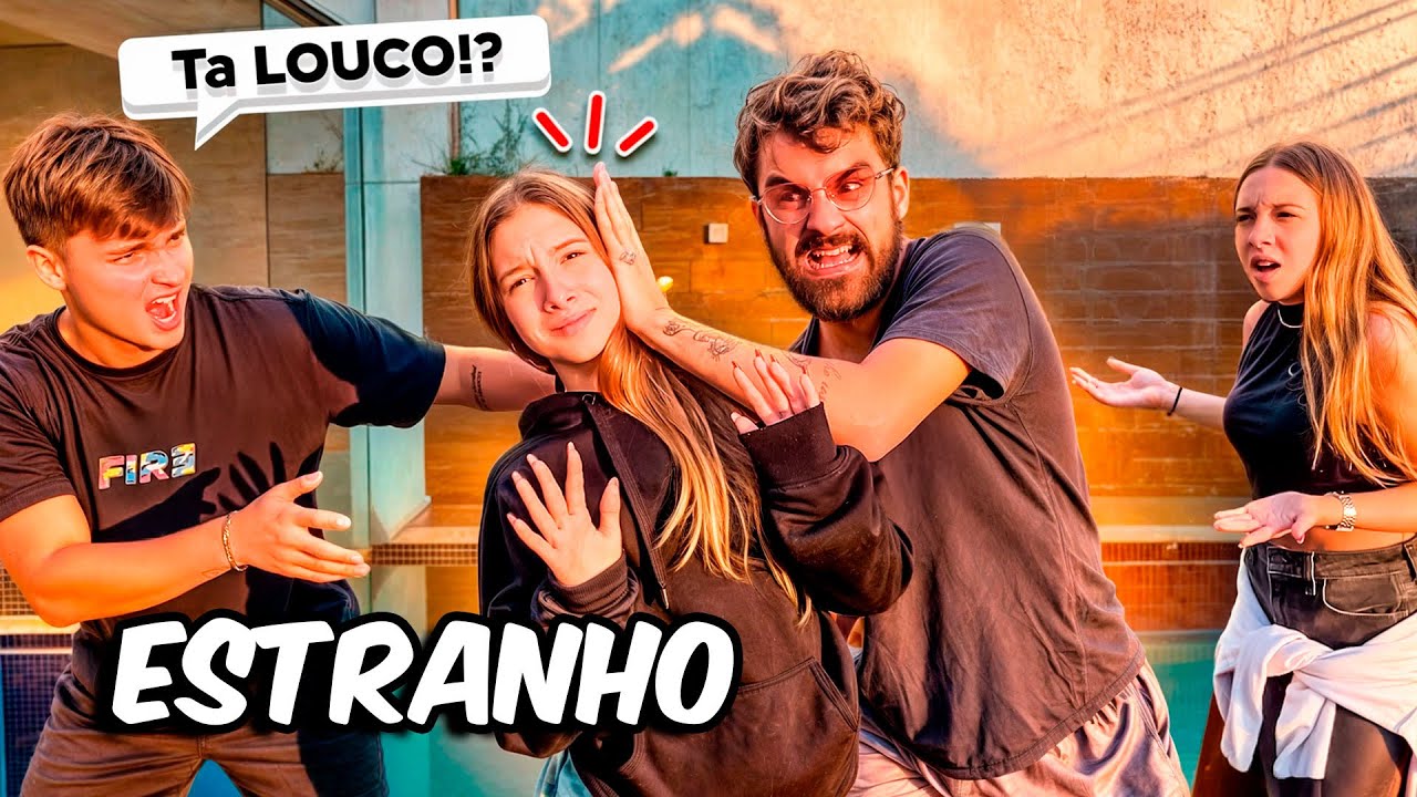UM ESTRANHO DEU UM TAPA NA CARA DA MINHA IRMÃ!! •Irmãos Scribel•