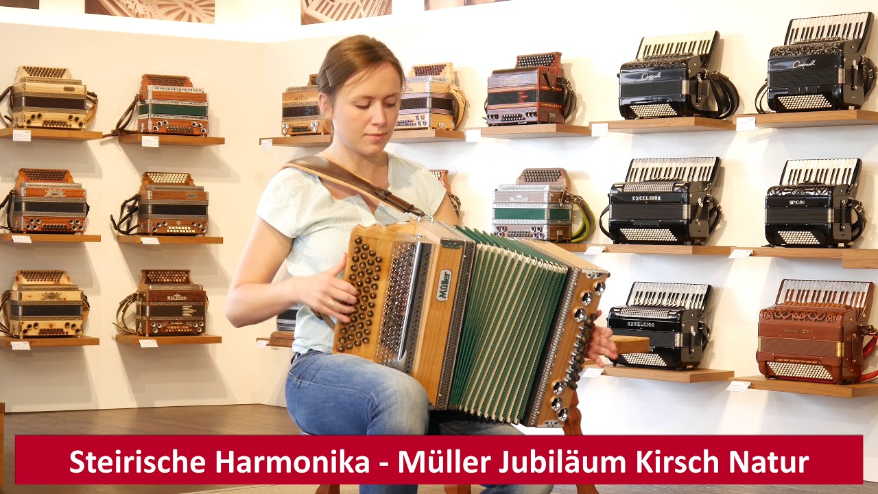 Steirische Harmonika - Müller Klippitz Kirsch Natur - grün - (Hoheitswalzer / Katrin-Boarischer)