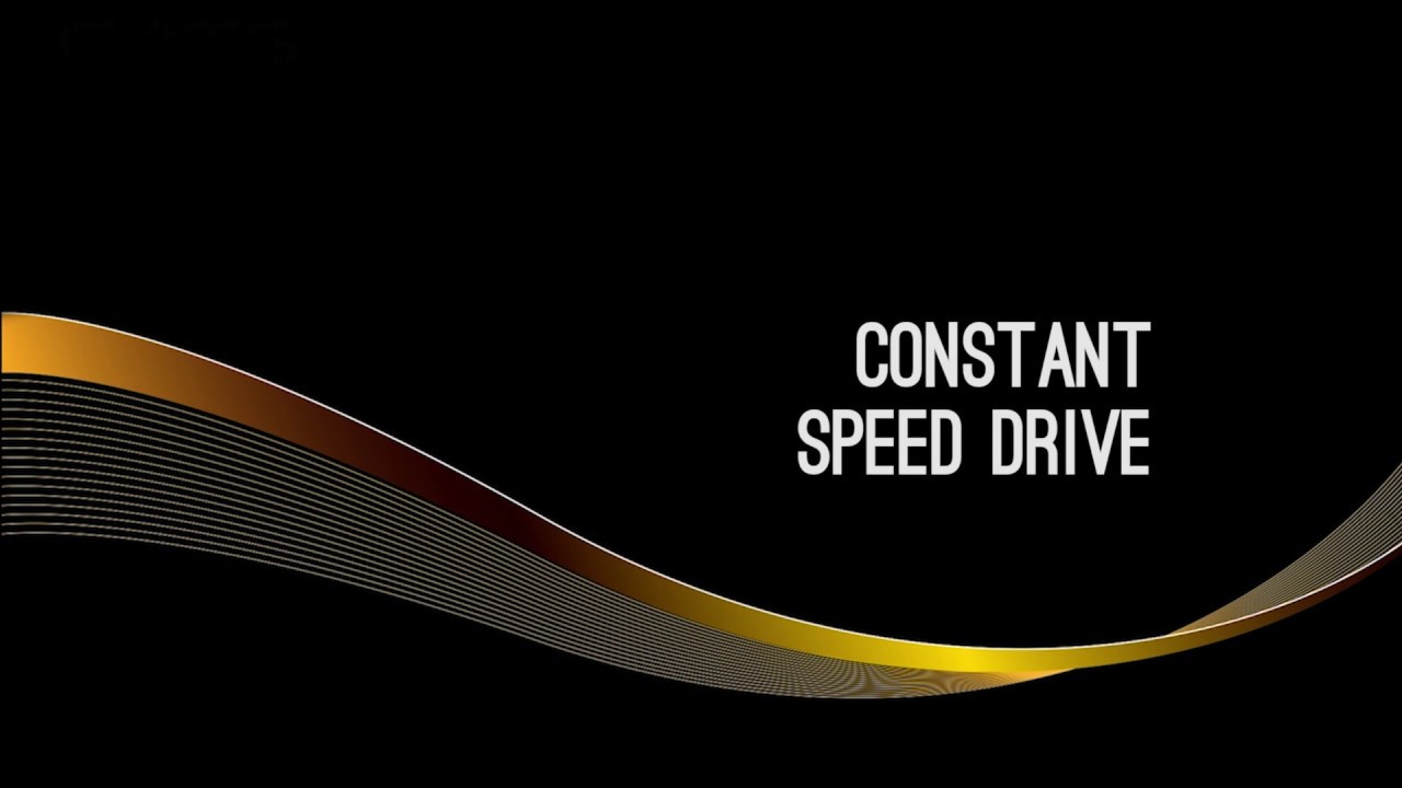 8 - Constant Speed Drive