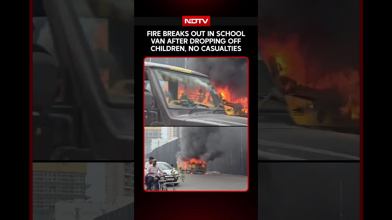 Pune News | Fire Breaks Out In School Van After Dropping Off Children, No Casualties