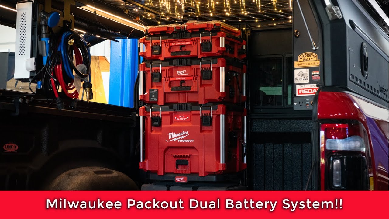 Overland Dual Battery System inside Milwaukee Packouts!!