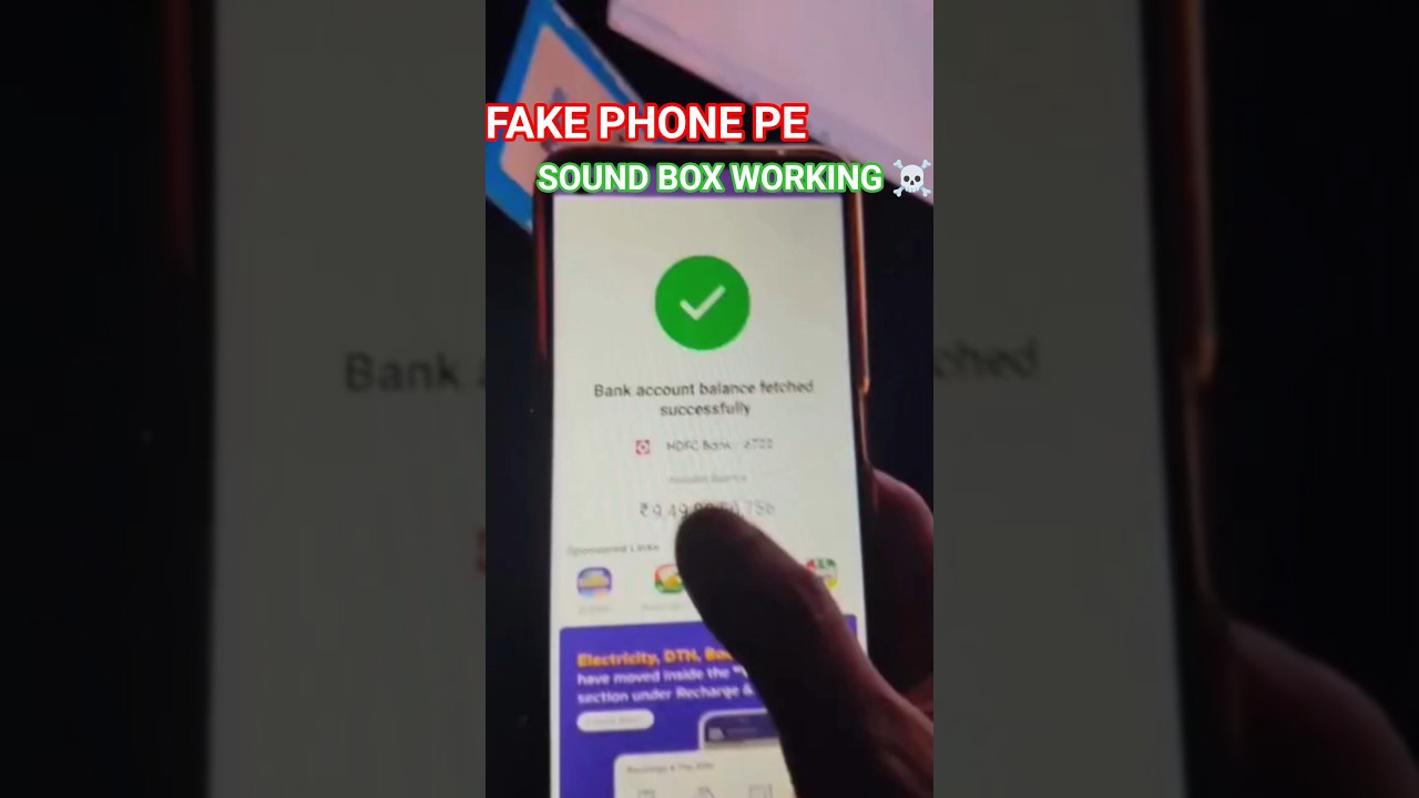 Fake Phone pe sound box with sms history white theme | New fake payment UPI app with sound box