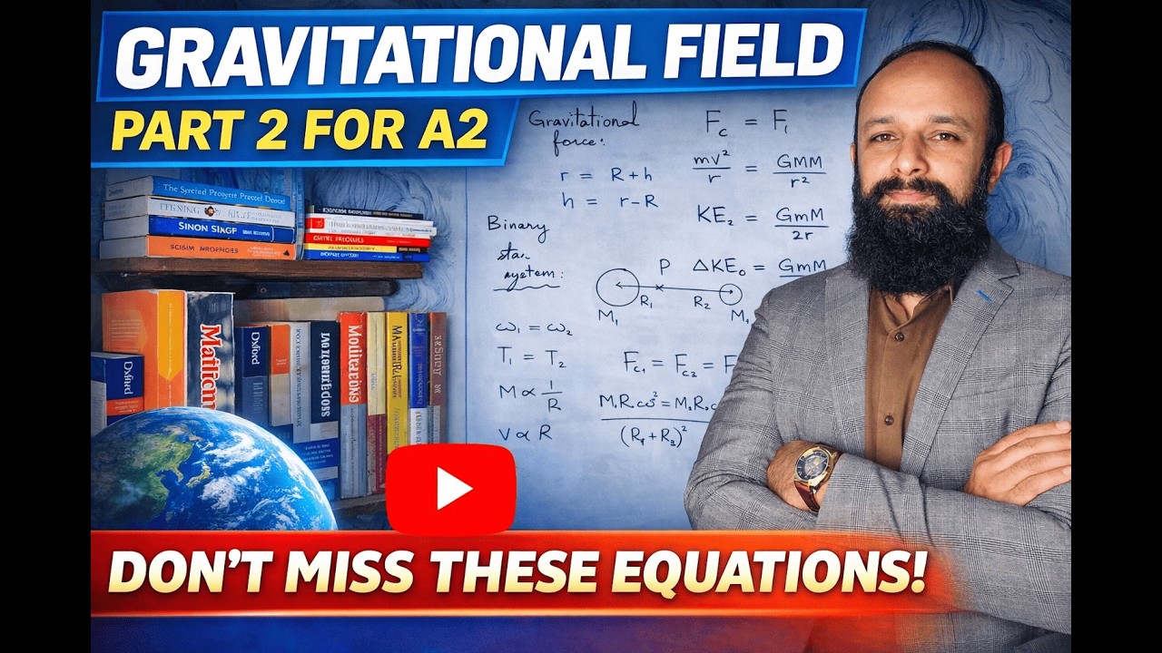A2 Physics Gravitational Field PART 2 | Binary Stars, Orbital Speed & Energy | CAIE
