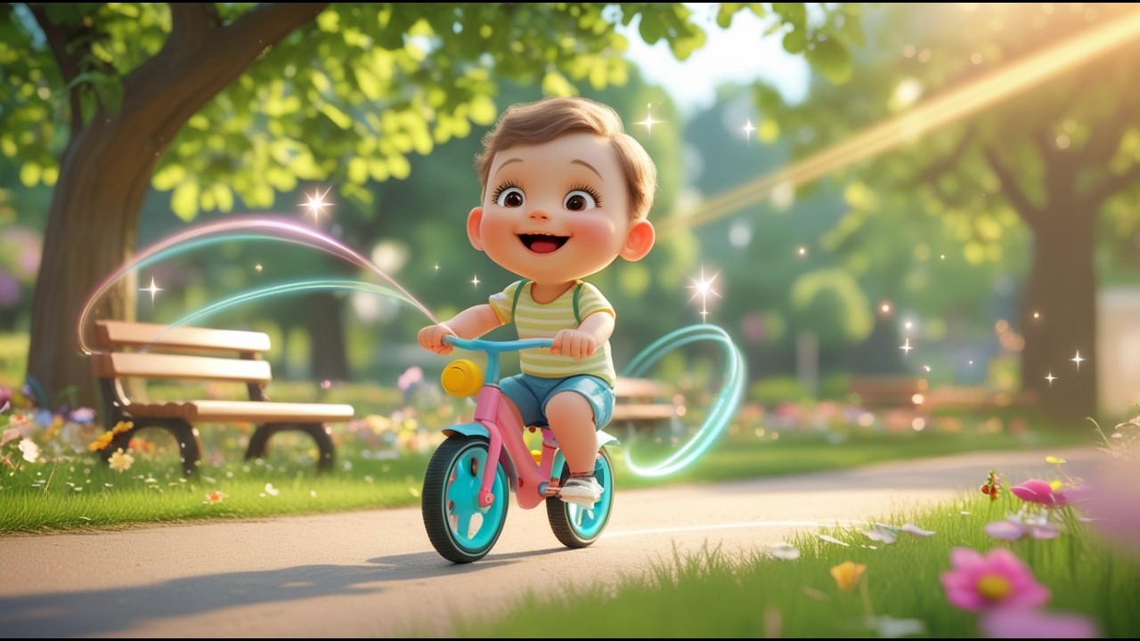 Baby’s Bicycle Riding Day 🚲☀️ | Learn Safety & Outdoor Fun for Kids | Preschool Adventure Song