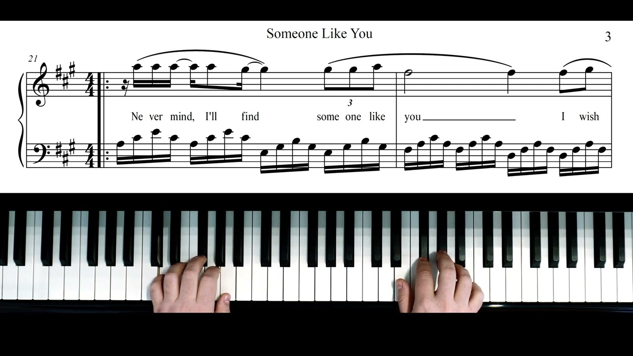Someone Like You - Adele | Piano Cover + Partitura Gratis | Free Sheet Music