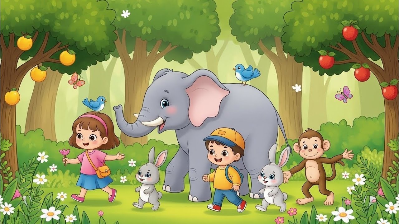Cute Forest Friends – A Magical Green Jungle of Love and Friendship