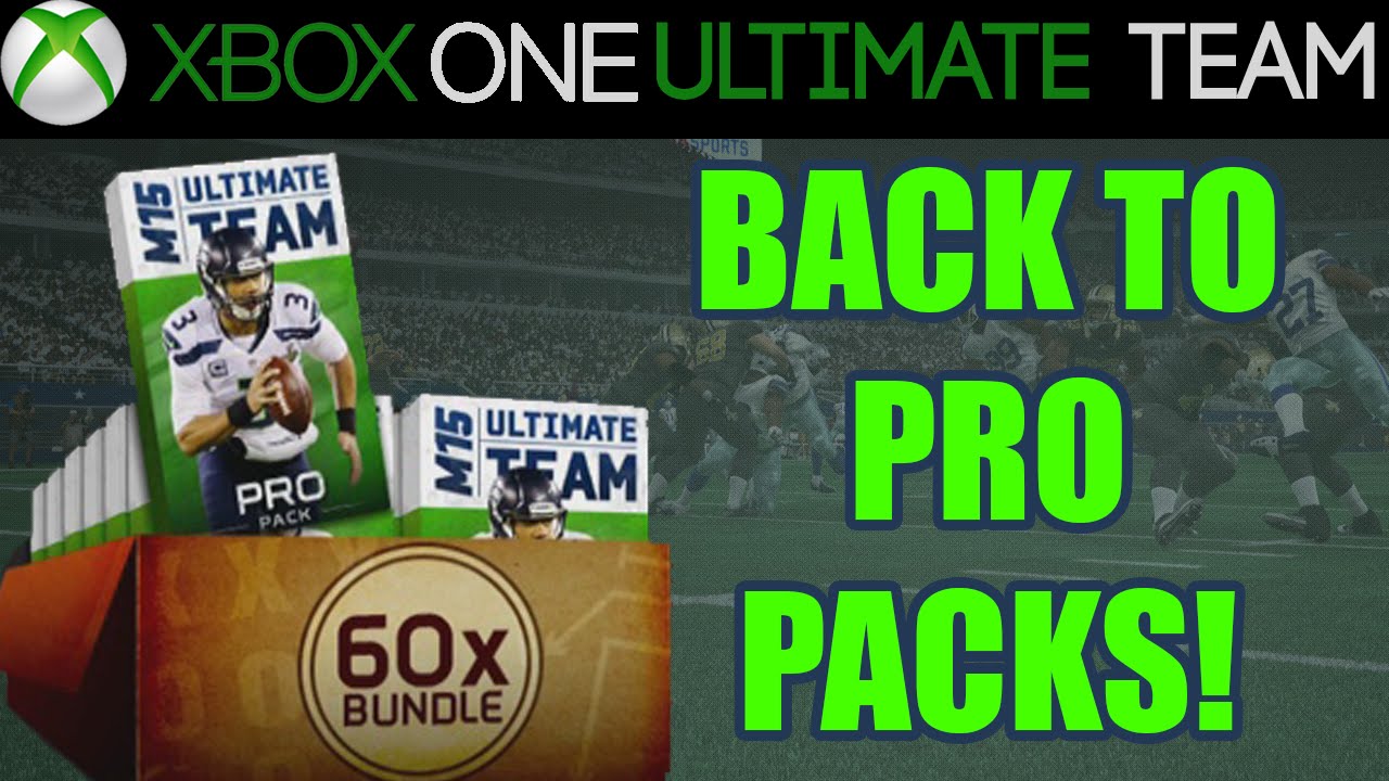 Madden 15 Pack Opening: BACK TO PRO PACKS!? | MUT 15 Pack Opening
