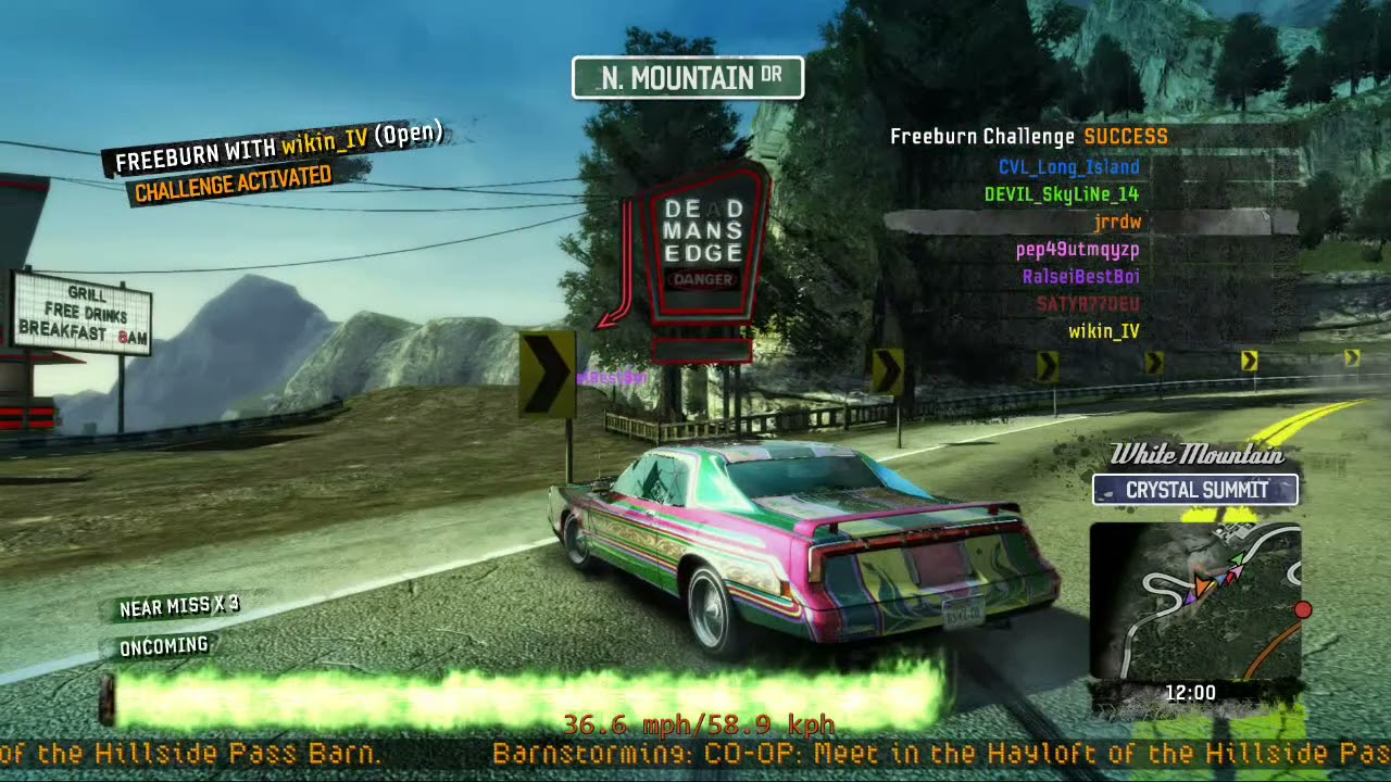 Burnout Paradise Remastered Freeburn Challenges Wikin IV