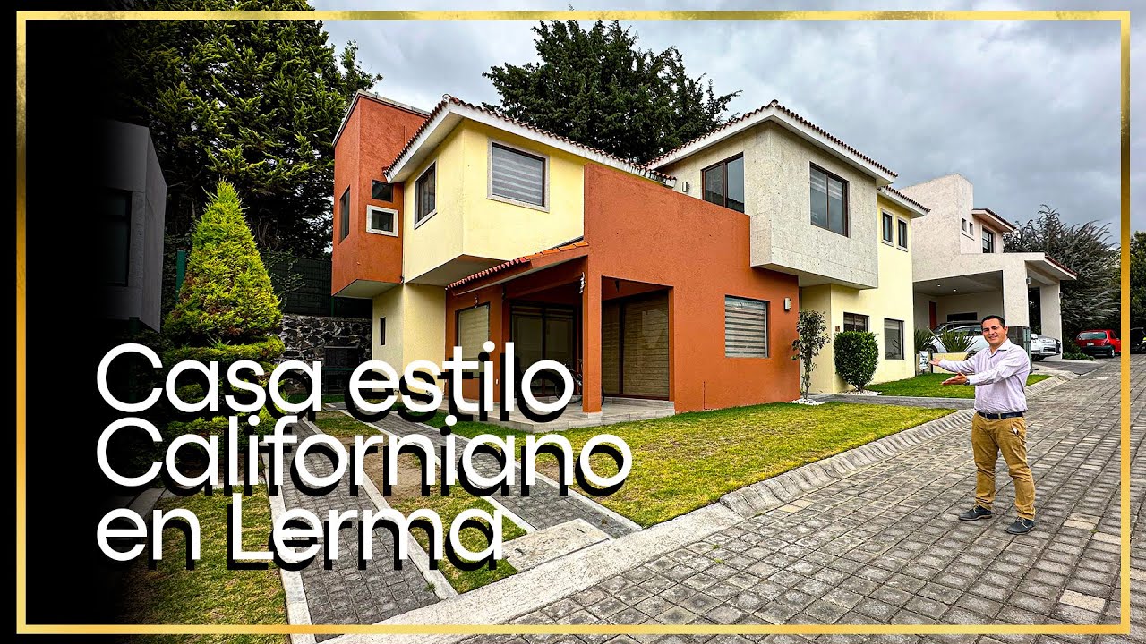I-1915 Casa en venta con amplios espacios a 27min de Santa Fe, ubicada en Lerma
