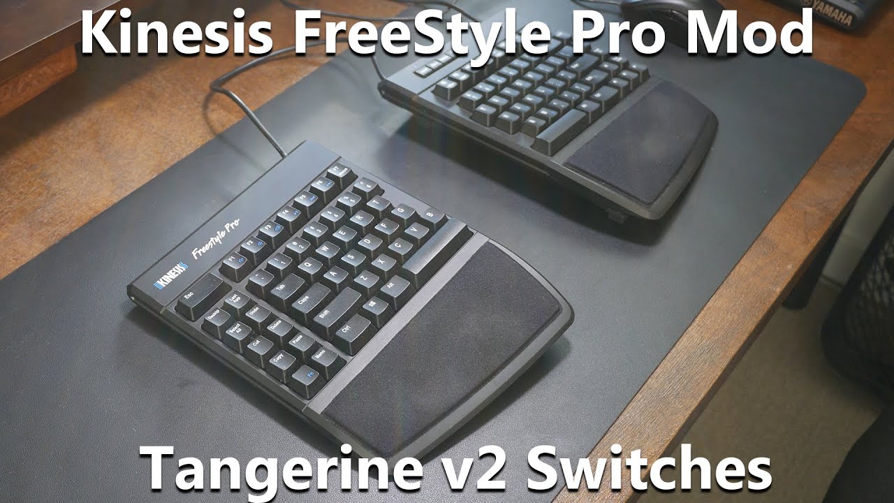 Modding My Kinesis FreeStyle Pro 2 Split Keyboard With Tangerine v2 Linear Switches