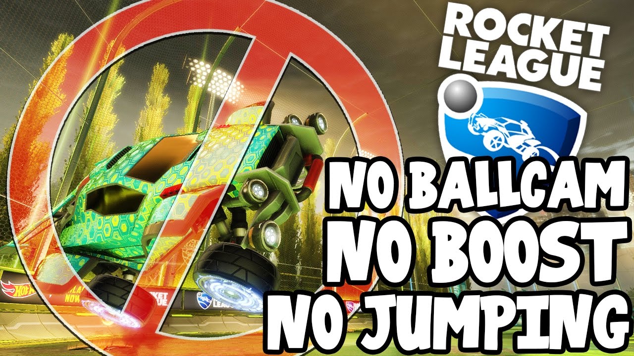 SquiddyPlays - ROCKET LEAGUE! - NO BALLCAM, BOOST OR JUMPING CHALLENGE?!!