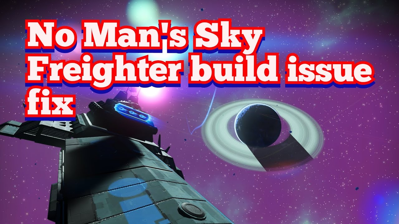 How to get unstuck from inside freighter build in NMS Endurance Update