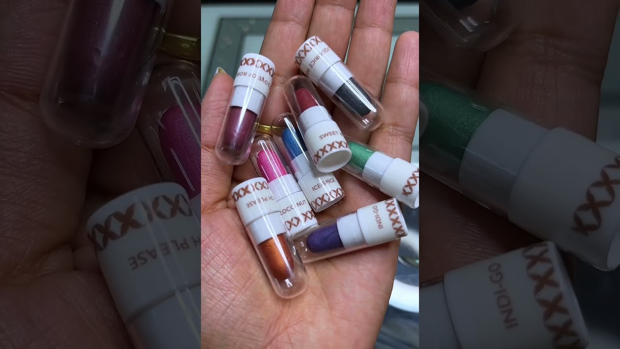 🌿 Just Herbs Metallic Eyeshadow Lidsticks 👁️ #justherbs #shorts #makeup @trividha1143