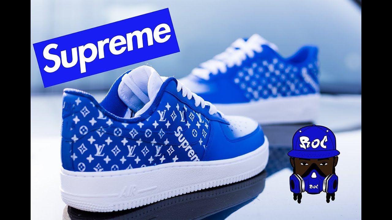 How To : Louis Vuitton Custom Supreme Shoes ( Angelus )