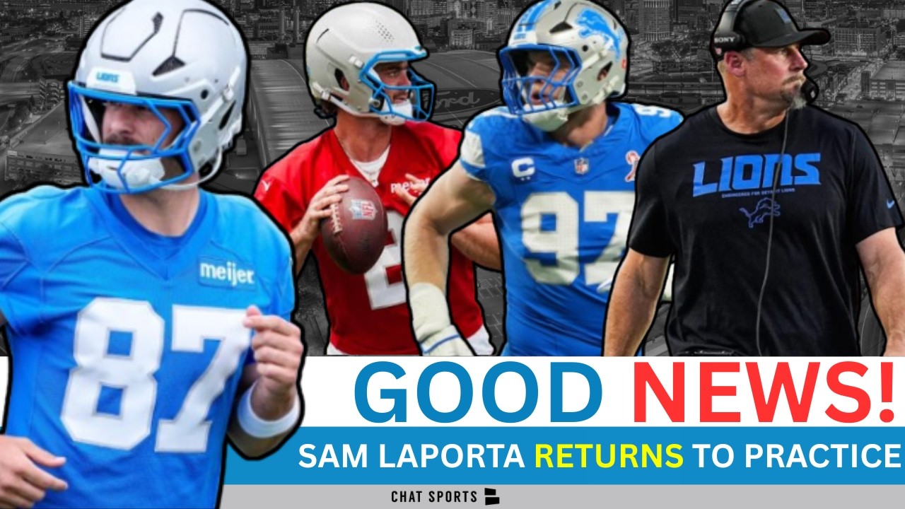 Lions Get GOOD News On Sam LaPorta, Luke Altmyer QB2? + Dan Campbell Speaks On Roster Cuts