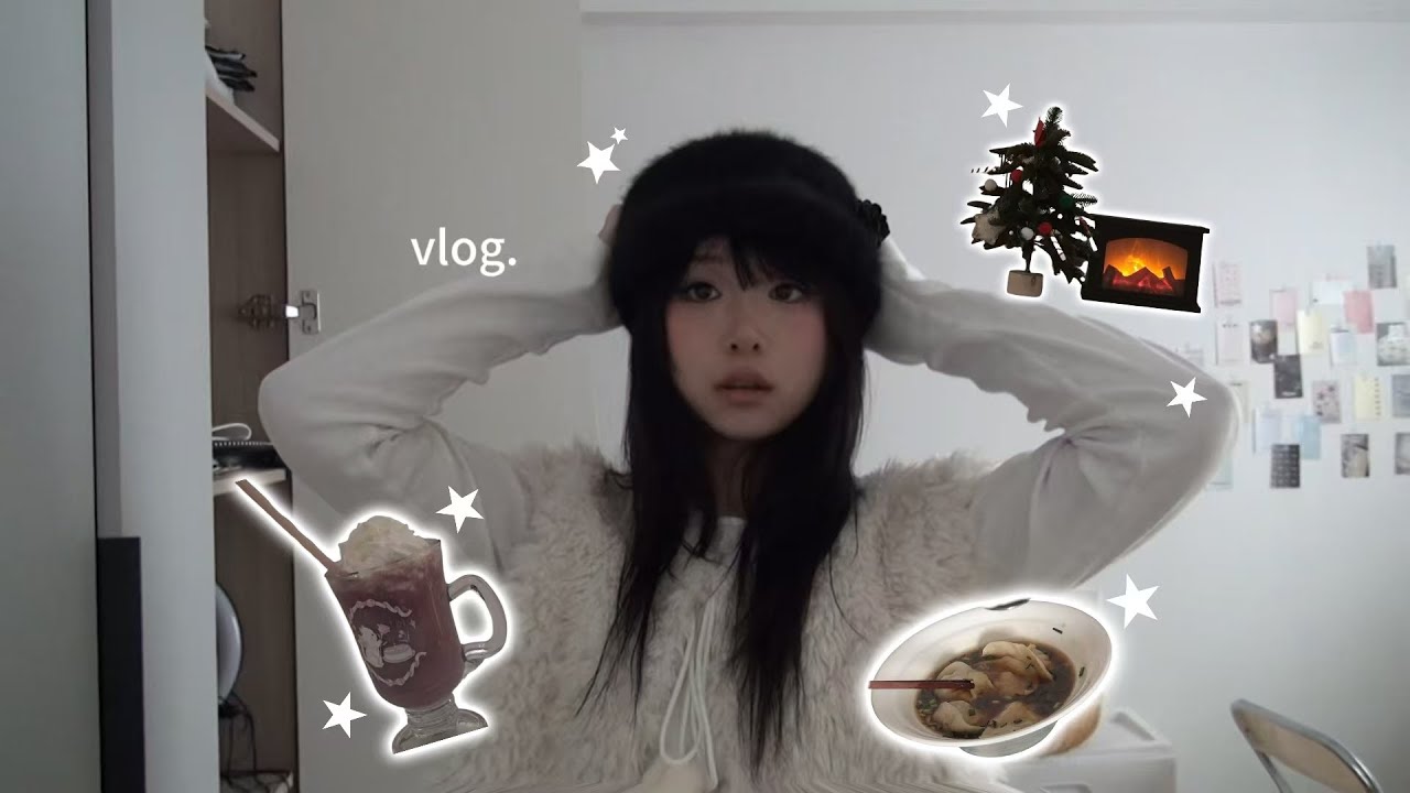 vlog₊⁺★ Christmas decorations are starting🎄Make dumplings with various fillings at home