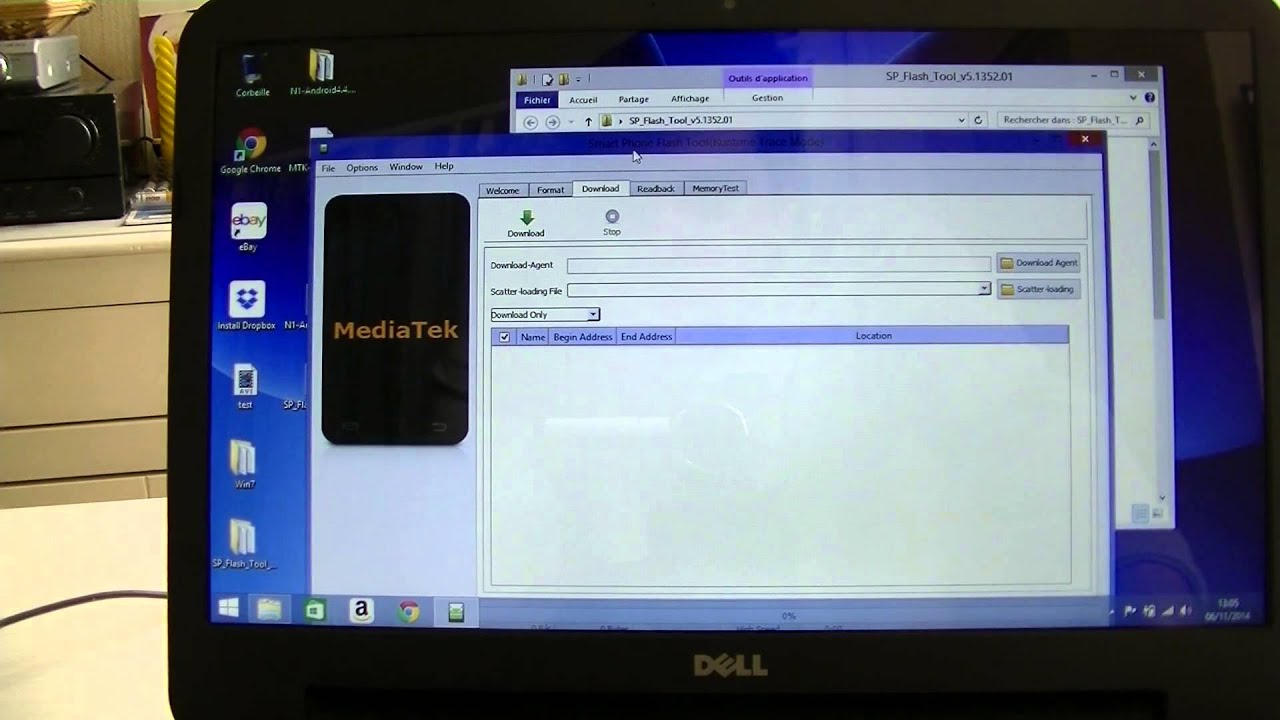 SP Flash tool - Flasher un Smartphone Mediatek