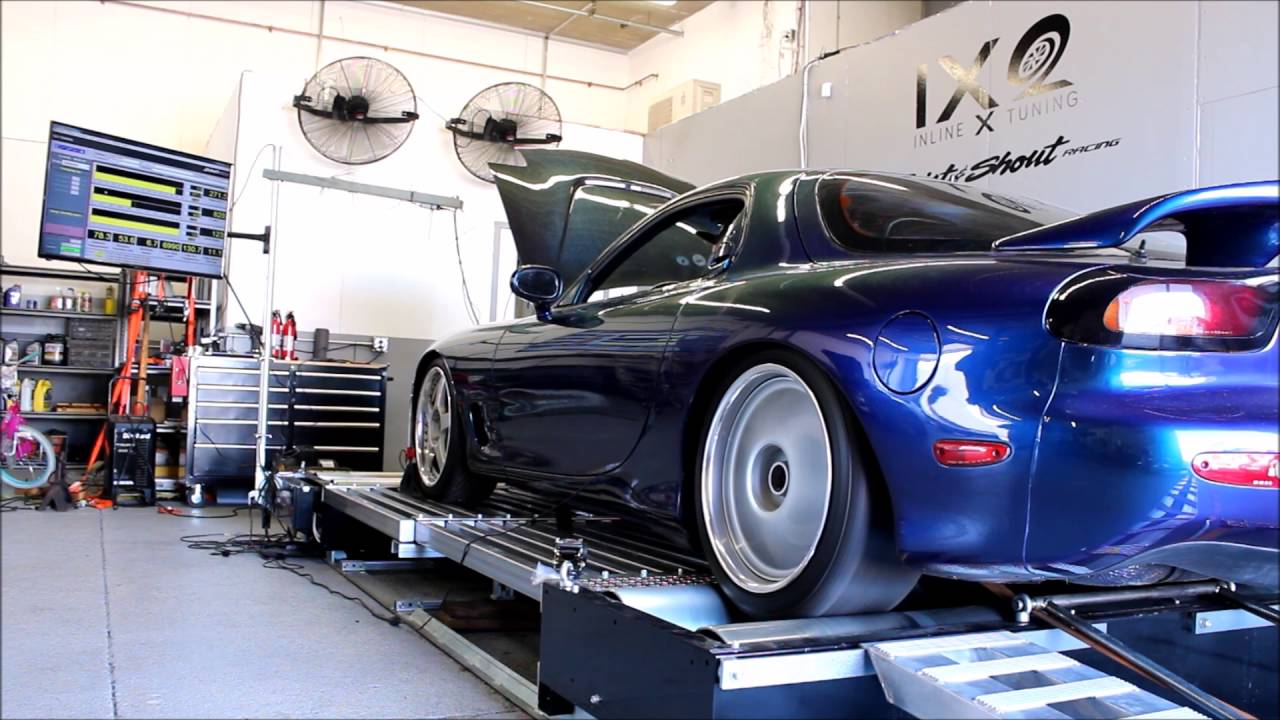 Turblown Streetported Borgwarner EFR IWG 7670 Rx7 Turbo Kit Dyno on pump gas