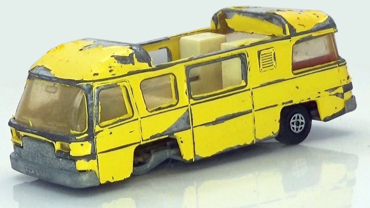 Реставрация литой модели кемпера Camping Cruiser Caravan Matchbox, № K 27.