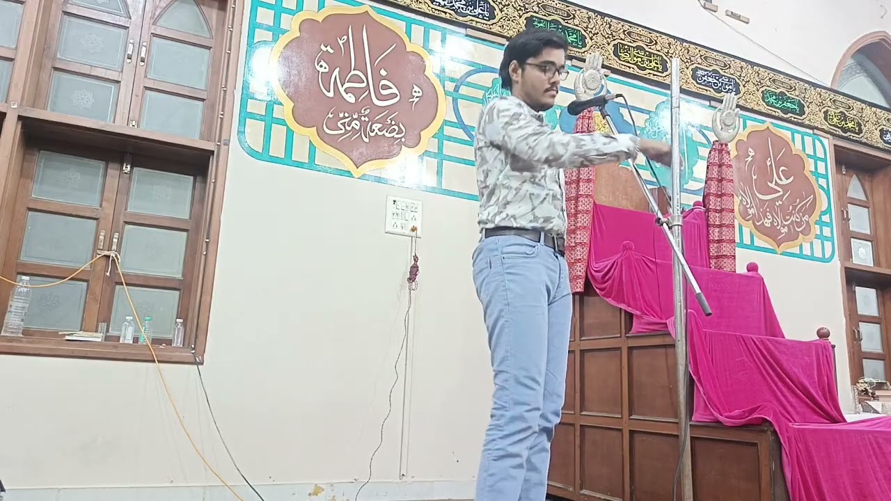 01 Shaban Wiladat Janabe Zainab (sa) Binte Ali (as) 💐. Panjetani Imambargha Surat. 20 January 2026