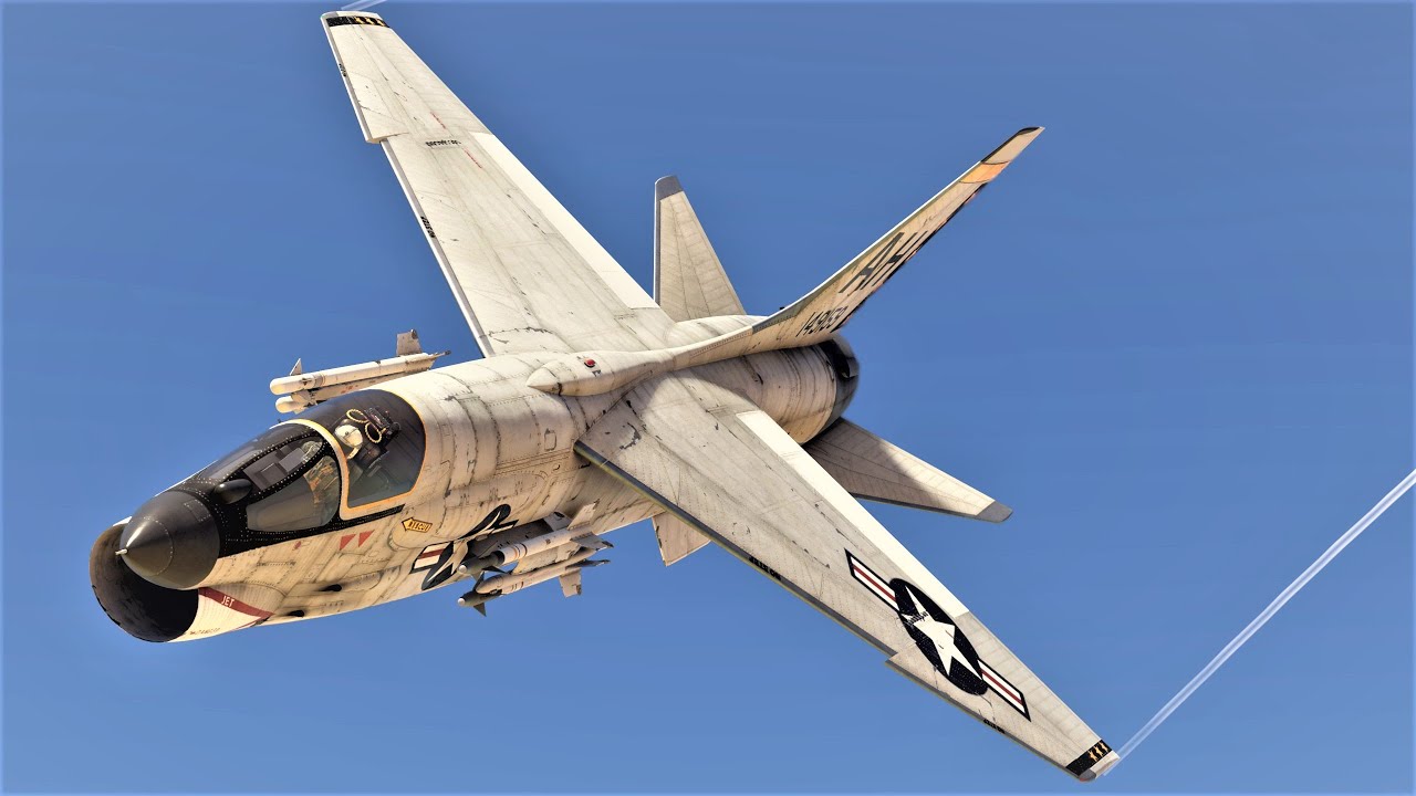 Trying F-8E Crusader