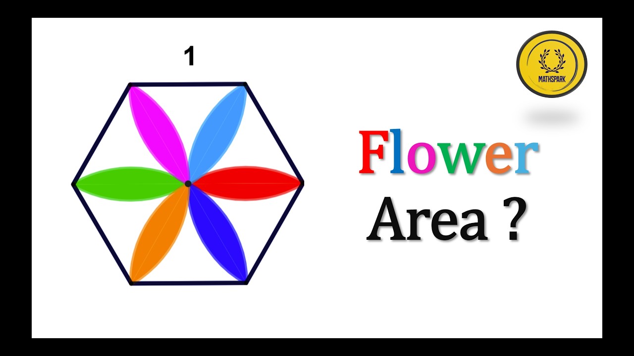 Find the Flower Area | Beautiful Geometry Puzzle.