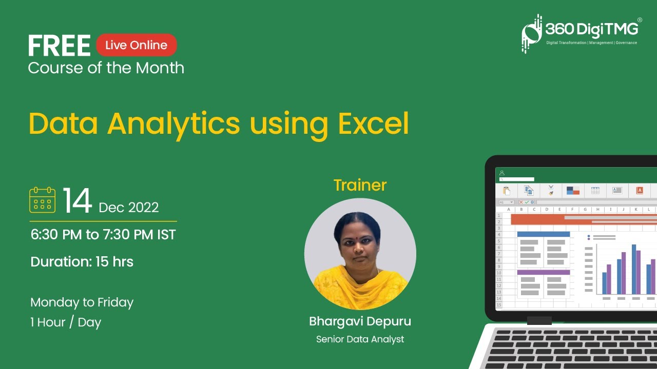 Аналитика данных с использованием Excel | День 12 | 360DigiTMG