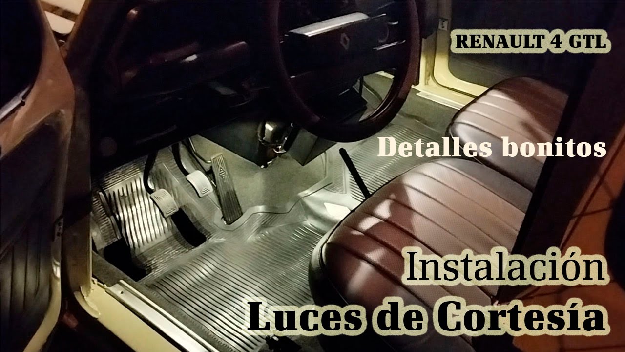 Instalación Luces de Cortesía en Renault 4 - ¿Cómo poner luces interiores en un auto antiguo?