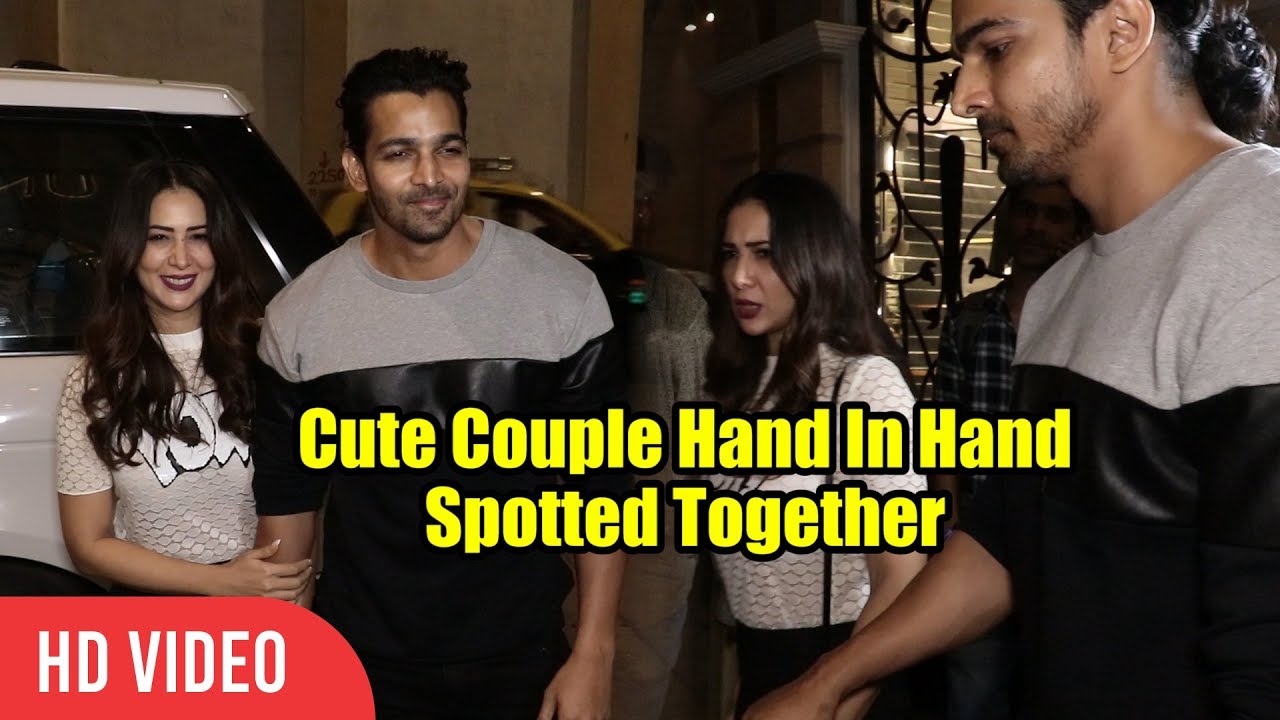 CUTE Couple 😍😊😘 Kim Sharma And Harshvardhan Rane Spotted Together At Varun Bahl Store Launch