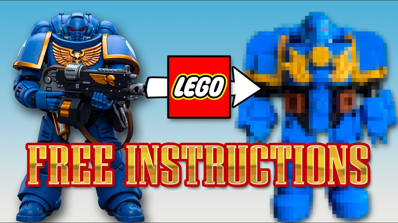 How To: The ULTIMATE Lego Warhammer Space Marine (Free Instructions + Building Advice)