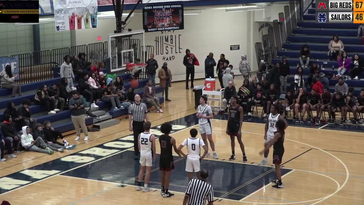 Mona Shores Boys Varsity Basketball vs Muskegon Big Reds...Live!