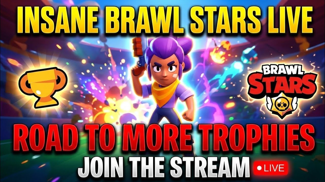 “INSANE Brawl Stars LIVE 🔥 Trophy Push + Crazy Matches”