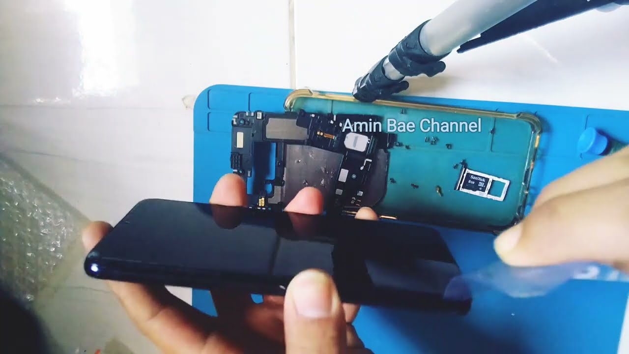 Bongkar Hp LG V50s Layar LCD Gelap