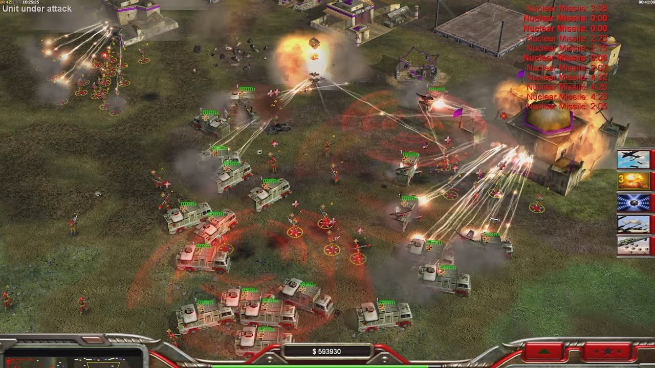 Китайская пехота - Command & Conquer Generals Zero Hour - 1 против 7, сложный геймплей