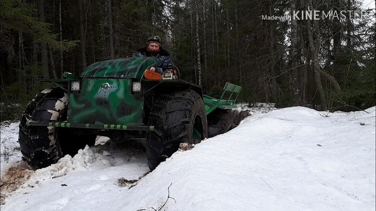 ВЕЗДЕХОД КАРАКАТ ПО ЛЕСНОЙ КОЛЕЕ ВЕСНОЙ! КРУТАЯ НАХОДКА!!