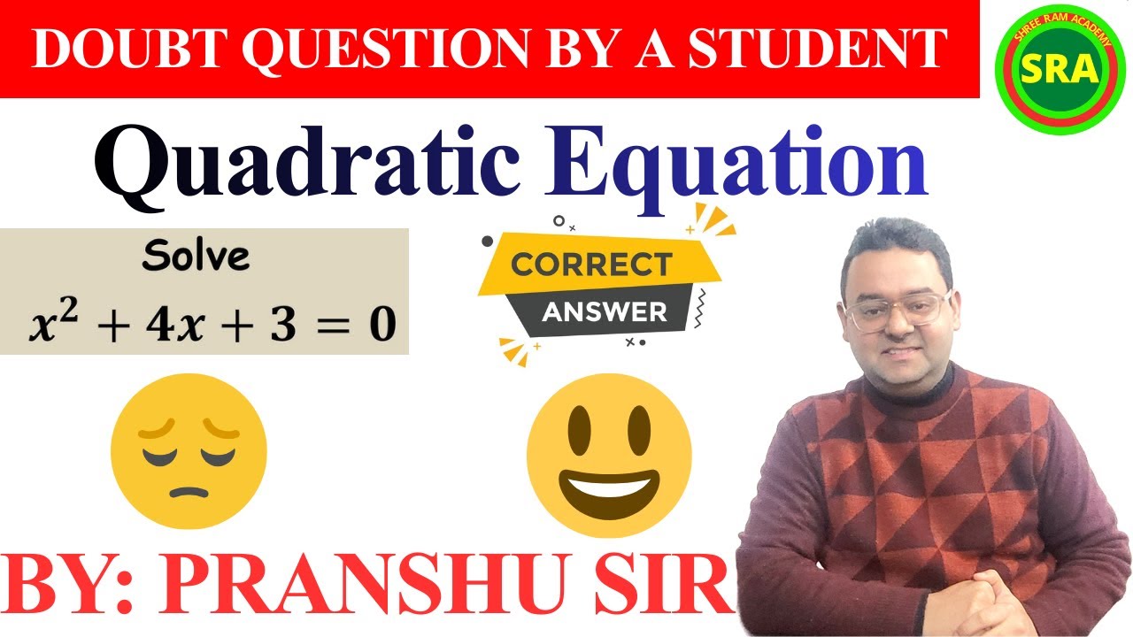 Quadratic Equation Root Problems for Bank Exams | SBI PO | IBPS | SSC CGL | Maths by Pranshu Sir