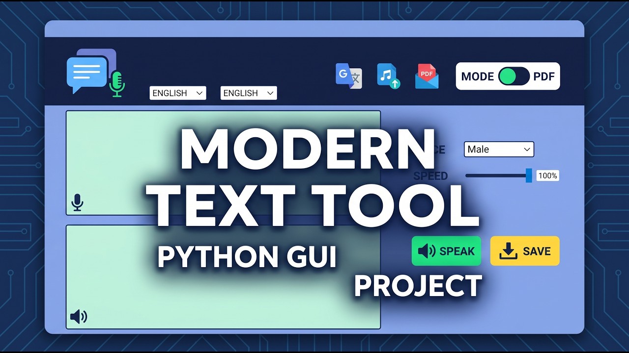 Modern Text Tool Dashboard | GUI Python Project