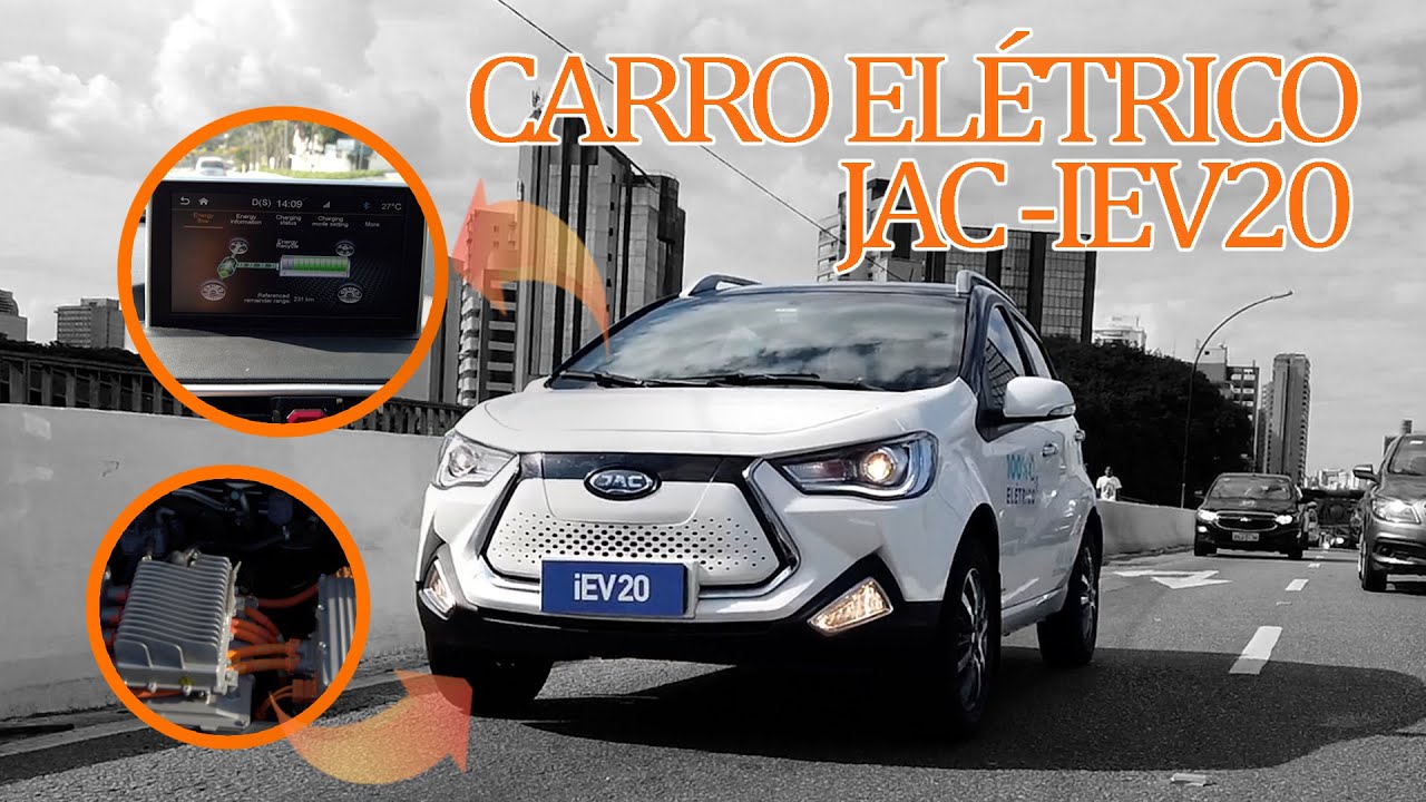CARRO 100% ELÉTRICO - Um carro de pequeno porte com um motor BRAVO e acabamento impecável. JAC IEV20