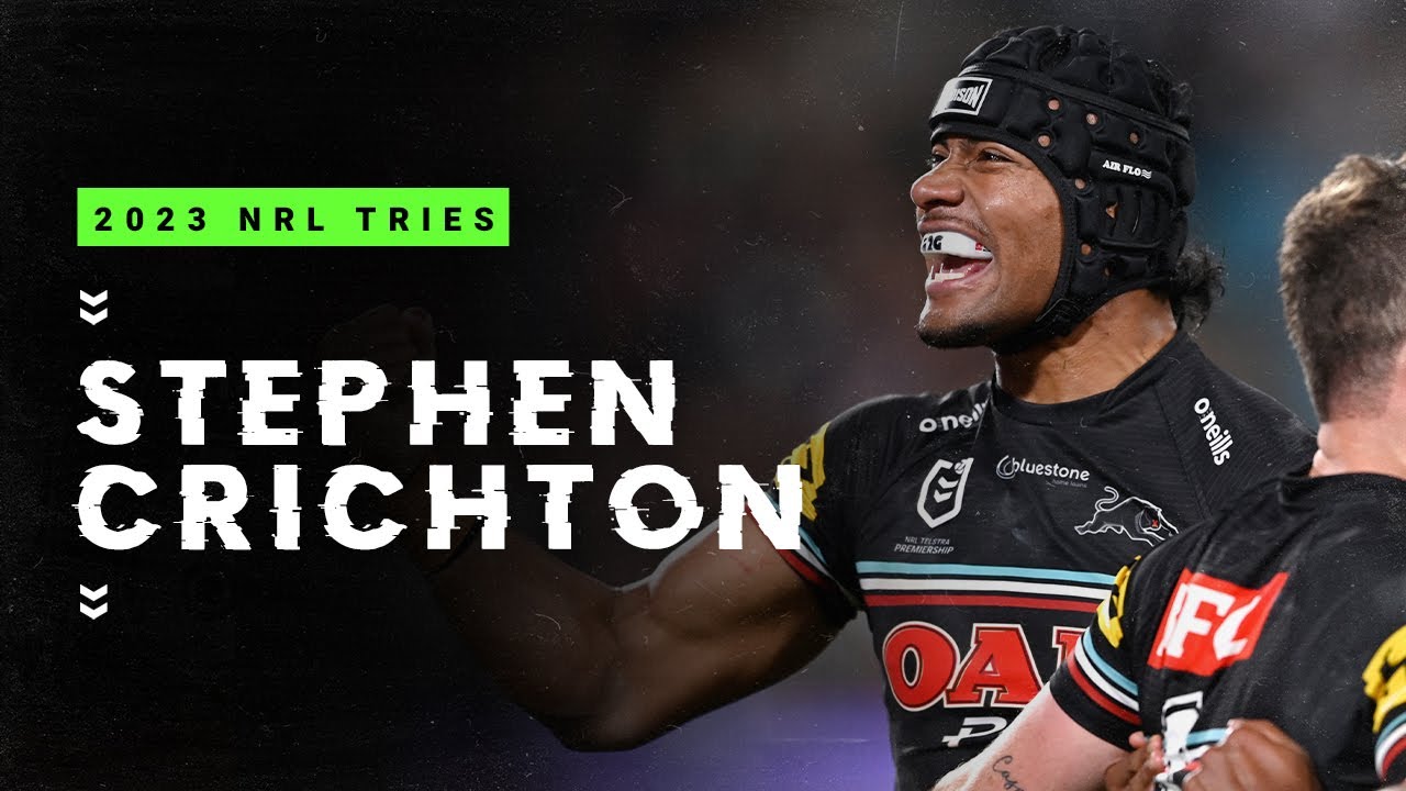 NRL Highlights | Stephen Crichton's 2023 try-scoring season | NRL