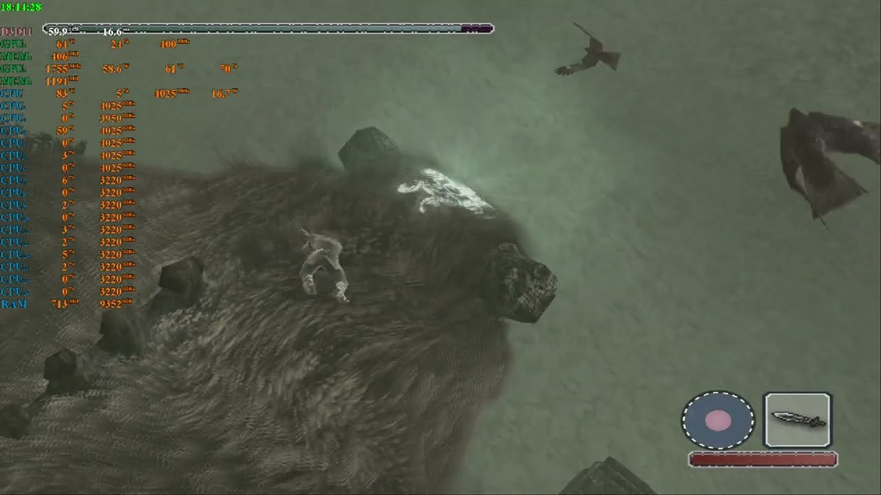 Shadow of the Colossus PCSX2 running at real time 60 FPS*