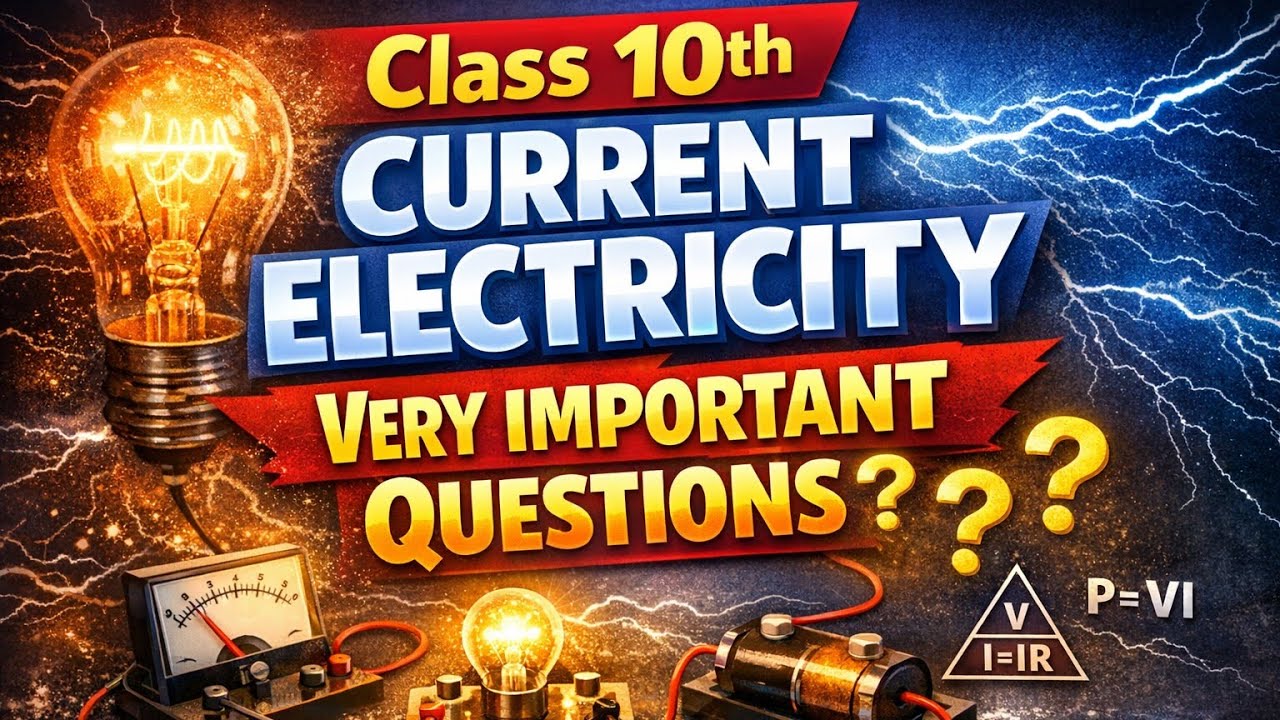 Important questions 2 || current electricity || class 10th 