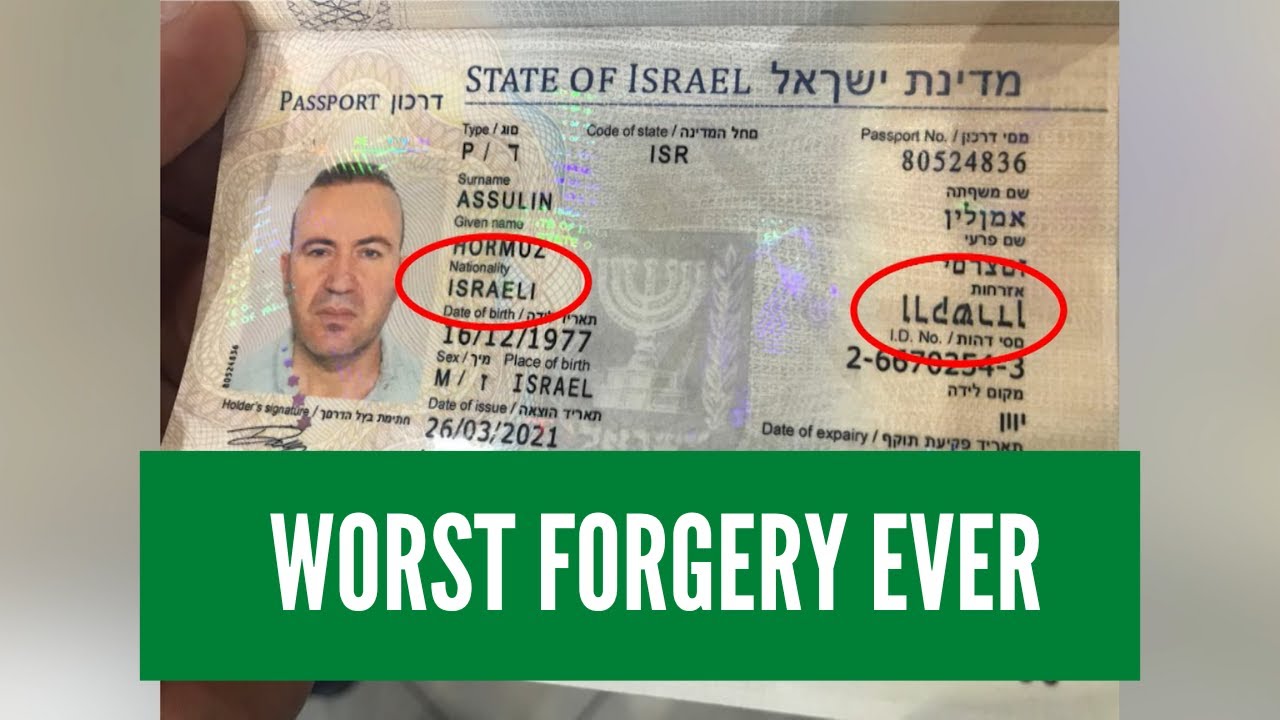 Syrian national detained with fake Israeli passport