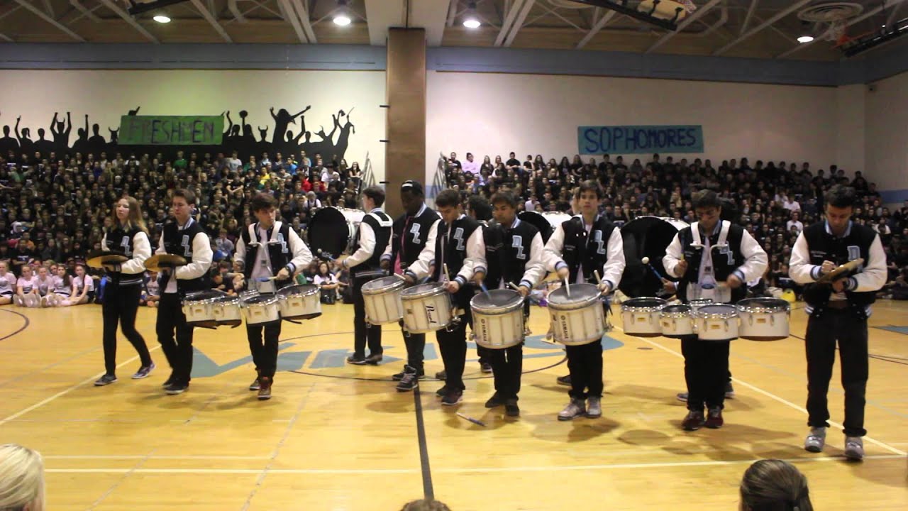 Whitman Drumline - Pep Rally 2014