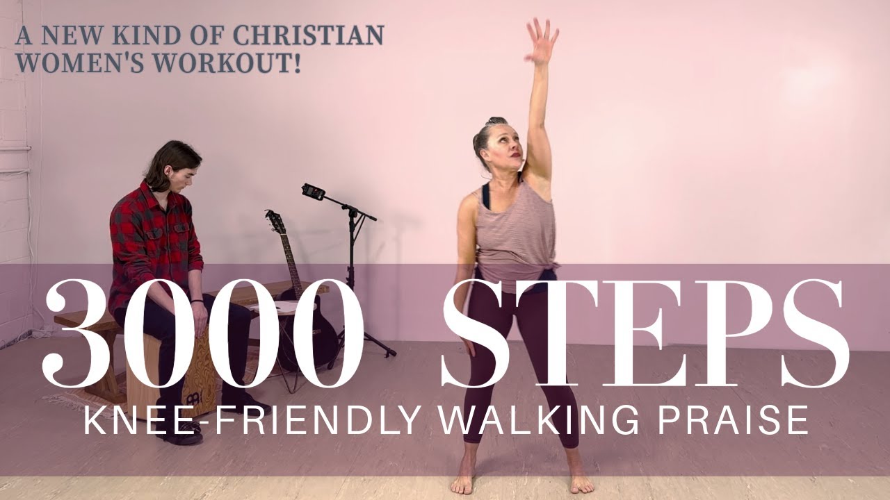 Walking PRAISE workout at home!  3000 Steps // 20 minutes // All levels welcome!